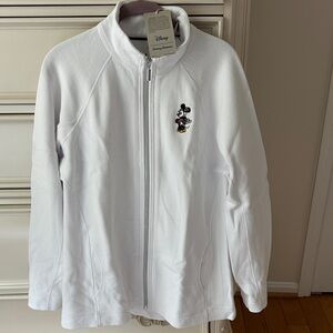 Tommy Bahama woman’s LDisney White Jacket with Mickey Mouse Embroidery NWT
